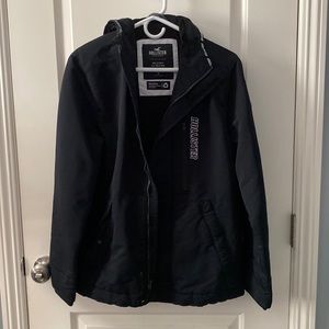 Small black hollister rain coat